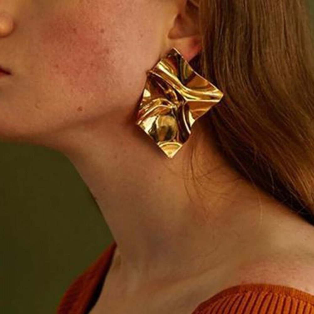 Earrings Women Big Leaf Bohemian Hoop Drop Cute Trendy Jewelry - Picture 2 of 9
